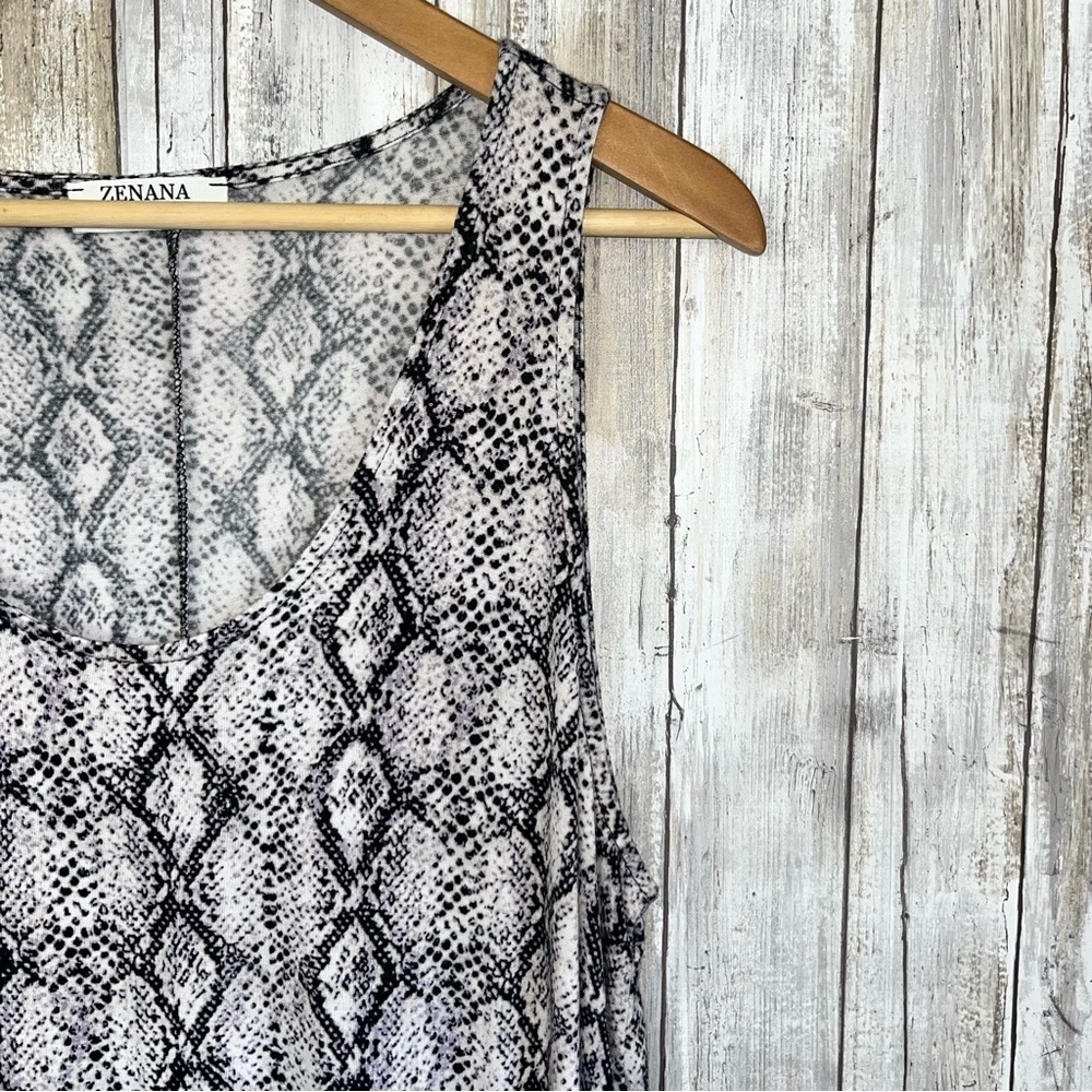 Zenana Snake Skin Flow Tank - Picture 2 of 4